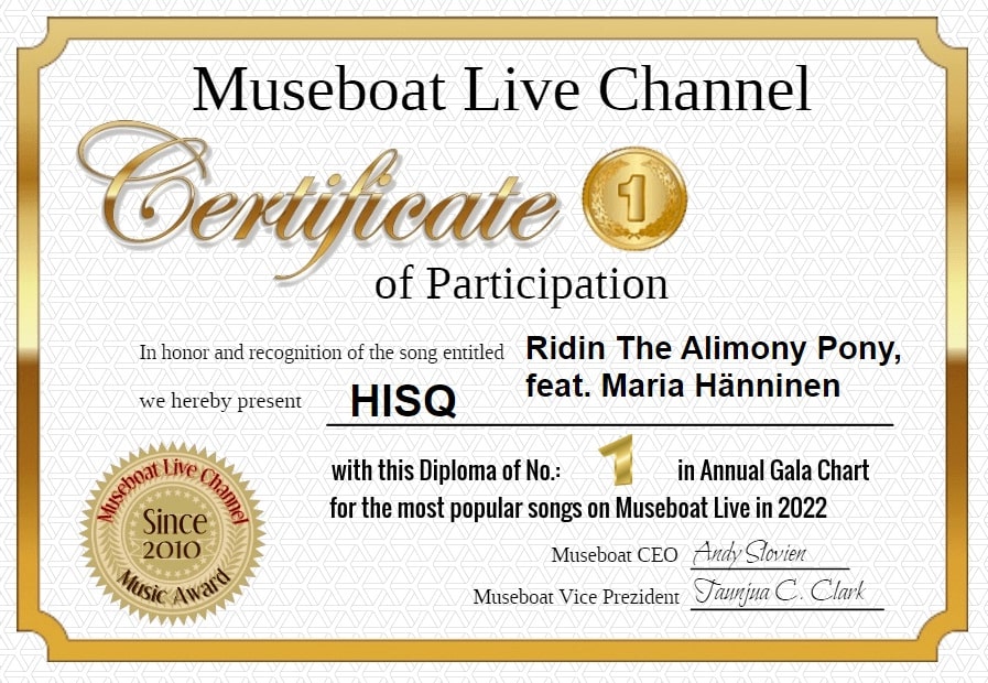 HISQ on Museboat LIve